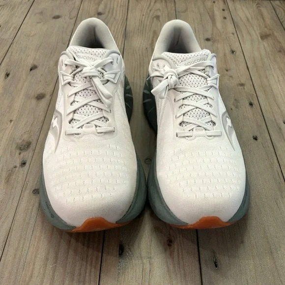 Saucony Triumph 22 Men's 11.5 Moon White and Gray Running Shoes - Picture 7 of 7